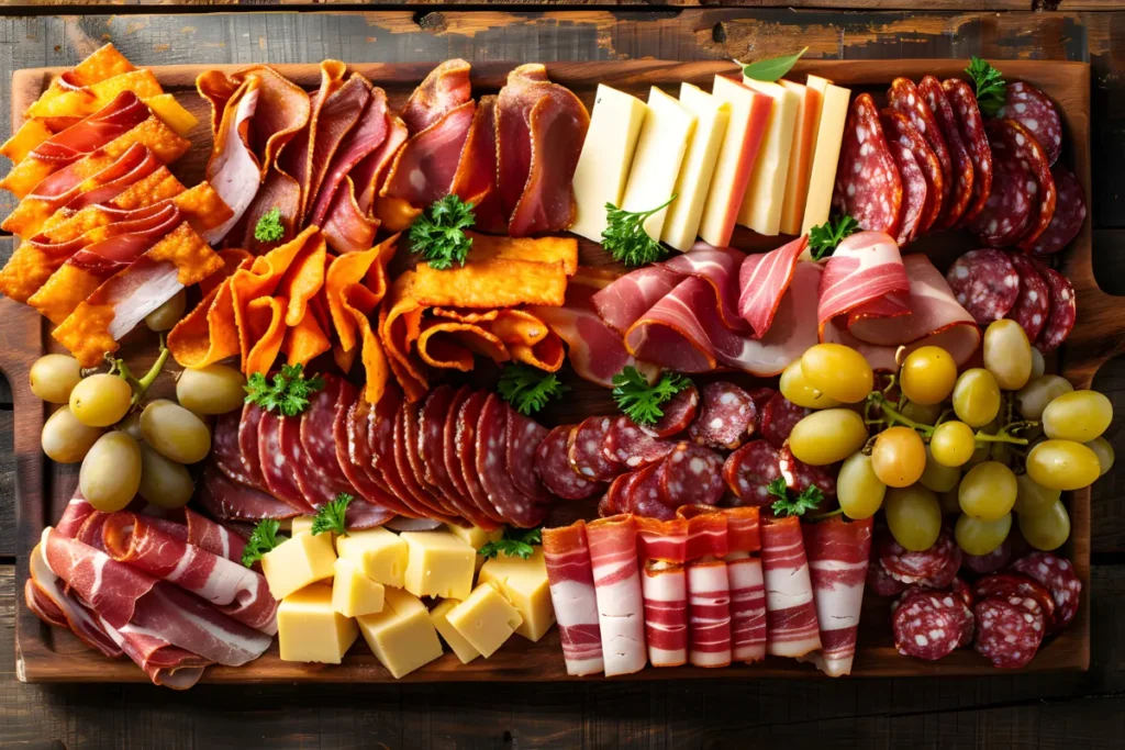 tabla de quesos y embutidos