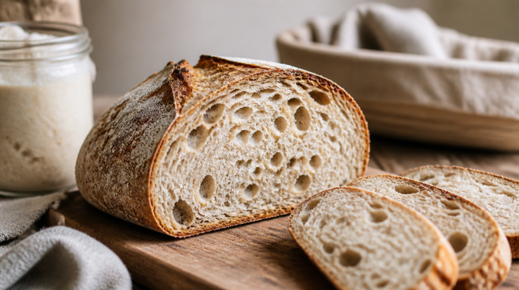 Pan de masa madre y fermentación tradicional