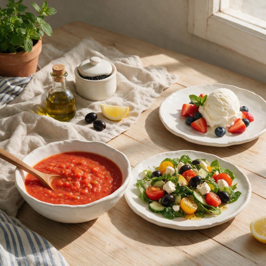 Recetas frías para el calor con productos frescos